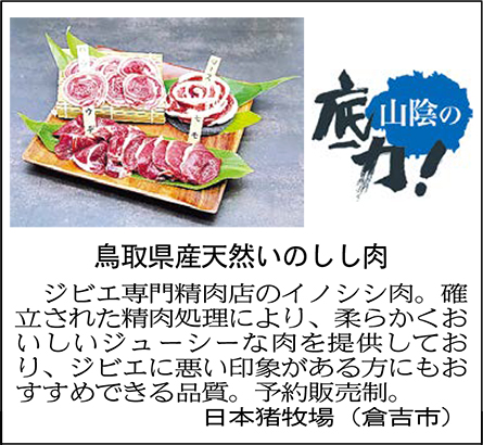 鳥取県産天然いのしし肉