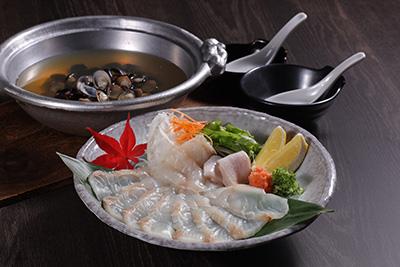 ヒラメのしゃぶしゃぶ