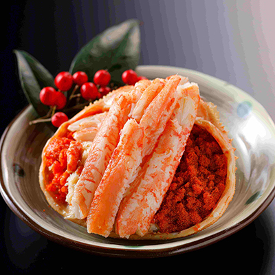 親がにの甲羅盛り