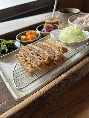 鳥取和牛のビーフカツセット