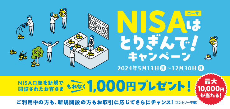 NISAはとりぎんで！キャンペーン